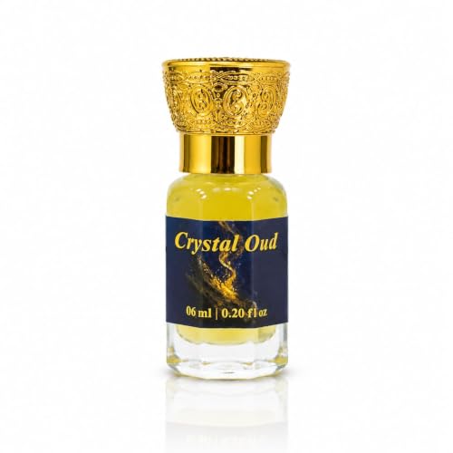 Image of ALY'SIAN Crystal Oud Luxury Attar Perfume Oil for Men & Women, 6ML Long Lasting Non Alcoholic Roll On, Fresh Woody Fragrance, Premium Concentrated Perfume Oil, Rich Attar, Unisex Perfume Gift for Daily Wear, Office, Travel Special Occasions (CRYSTAL OUD 6 (ML))