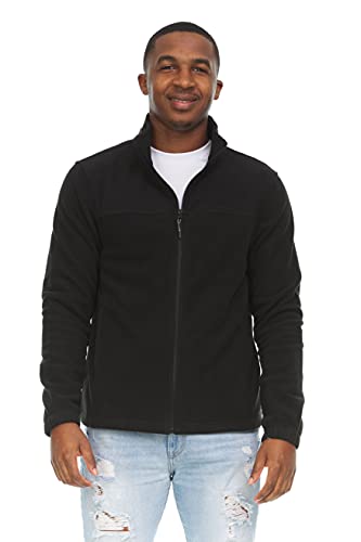 Swiss Alps Mens Full Zip Performance Polar Fleece Jacket