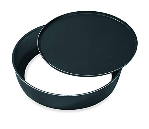 Assadeira Redonda 24 Fundo Removível Alumínio Fortaleza Preto