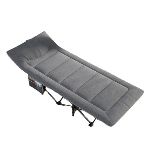 Lit de camping pliant pour adulte avec matelas confortable et sac