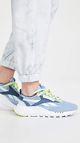 Reebok Women's Classic Leather Legacy Sneakers, Chalk Blue/Brave Blue/White, 7.5 Medium US3