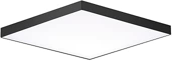 Maxim Lighting 57669WTBK Trim-20W 1 LED Flush Mount-10.5 Inches Wide by 0.75 inches high, Finish Color: Black