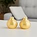 Pomegranate Gold Salt Pepper Shakers Set of 2 Cute Modern Decorative Kitchen Table Decor for Home Restaurants Decor Gifts for Housewarming Wedding Friends and Family Return Gifts (Pomegranate)