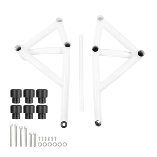 Pare-chocs de moto adapté pour Yamaha MT09 FZ09 2014-2016 blanc crash bar