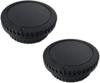 Camera Body Cap and Rear Lens Cover Compatible with Canon EOS EF EF-S Mount EOS 4000d 2000d 1500d 1300d 1200d 90D 80D 77D 70D 60D 5Ds 1DX 5D 7D / 6D Mark II III 200d 250d 300d,HUIPUXIANG [2 Sets]