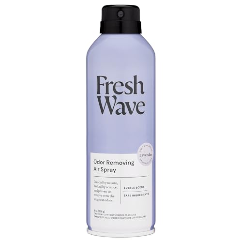 Image of Fresh Wave Lavender Air Freshener Spray, 8 oz Room Odor Eliminator | Fine mist non-aerosol, Plant oil formula, Bathroom and pet area safe, No sulfates or parabens, Fabric and linen spray