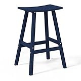 WestinTrends Malibu 29 Inch Outdoor Bar Stools, All Weather Resistant Poly...
