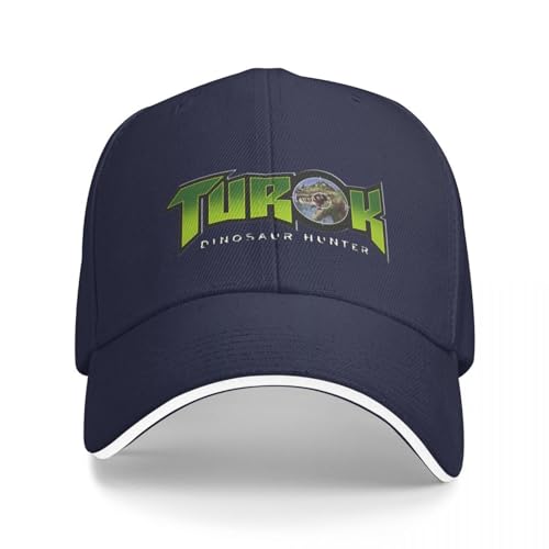 OAKITA Basecap Turok: Dinosaurier-Jäger-Logo Baseballkappe Wanderhut Strand Cosplay Sonnenhut für Kinder Mädchenhüte Herren