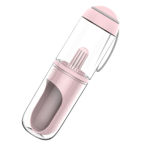 POPETPOP Portable Dog Water Bottle with Strap Travel Pet Water Dispenser for Dogs and Cats Wide Opening Design High Strength and Sturdy for Outdoor