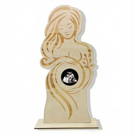 DegoCython Pregnancy Sonogram Photo Frame, Wooden Ultrasound Keepsake for Expecting Moms, Elegant Nursery Décor & New Parent Gift, 8x6 Inch/20x15 cm Memory Display Frame for Pregnancy Celebration