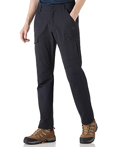 Outdoor Ventures Men's Hiking Pants Water Resistant Stretch Cargo Work Pants Soft Lined Outdoor Pants with 6 Pockets