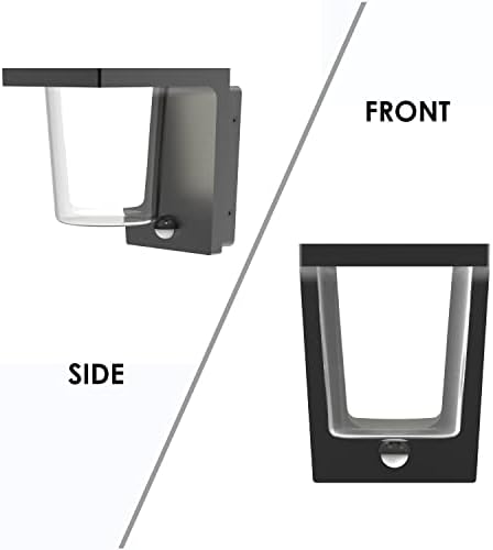 FLORNIA Outdoor Light Outside LED Wall Light with Motion Sensor Outdoor Wall Lighting Mains Powered PIR External Garden Weatherproof Aluminium Lamp (900LM 13.5W 3000K IP44)