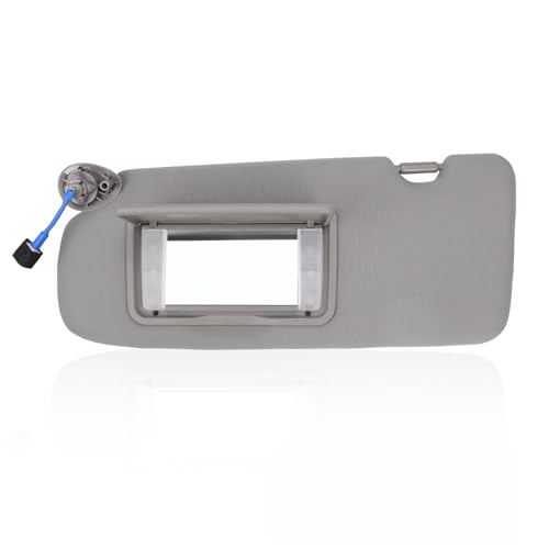 USTAR Left Driver Side Sun Visor Compatible with Honda CRV 2017-2022 Replaces# 83280-TLA-A12ZB with Dual Lighting & Makeup Mirror (Gray)