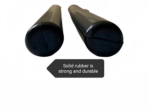 Solid Safe Rubber Nunchucks for Adults and beginner Rubber Nunchucks with Firm Steel Chain and Smooth Axletree System,Very Good for Professionals Practice Training and Performers(2PCS)