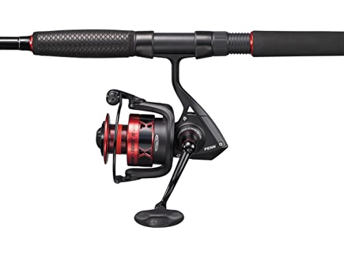 PENN Fierce Iv Travel Spin Combo; Fishing Rod and Reel Set for Inshore Saltwater Fishing, Ideal for Seabass, Lightweight and Durable, Unisex, Red/Black, 2.74 m | 20-80g Lure Rating - Image 2