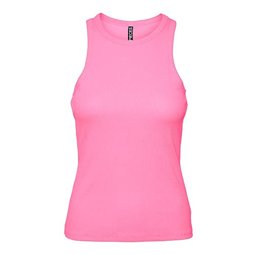 PIECES Damen Pcruka Boxer Tank Noos Bc Top, Begonia Pink, L EU