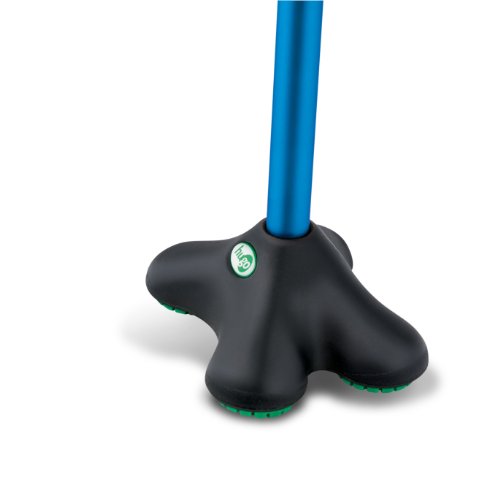 Hugo Mobility 731-859 Adjustable Offset Quadpod Walking Cane with Ultra Stable Cane Tip, Aquamarine - Thumbnail 2