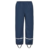 BSBUY Pantaloni Impermeabili Bambino, Ragazze Ragazzi Impermeabili Pantaloni Pioggia, Unisex Bambini Rain Pants con Strisce Riflettenti, Antipioggia Antivento Anti-fango per Outdoor, 98-140