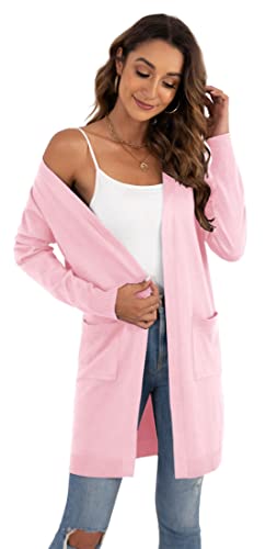 Image of VIISHOW Women's Classic Cardigans Long Sleeve Open Front Casual Knit Cardigan Sweaters Coat Soft Outwear