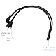 2Pack Computer PC PWM Lüfter Splitter Kabel 1 auf 2 (4 Pin+3 Pin)