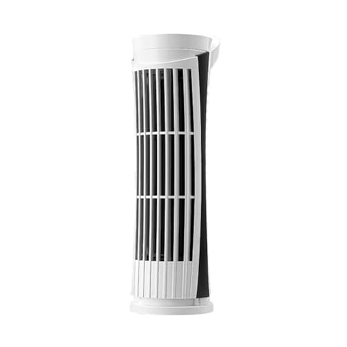 Pocoiau Ventilador de torre alimentado por USB, ligero y silencioso, sin aspas, con luz LED, accesorio de refrigeración para oficina y uso doméstico