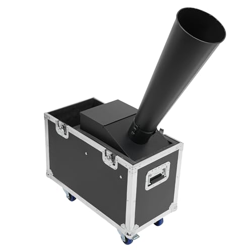 CO2 Confetti Cannon Machine, Rainbow Confetti Blaster Cannon with Flight Case, Proyector de Confeti de 20 pies de altura, Cobertura de 800 pies cuadrados, Ángulo Ajustable de 45-90° para Bodas, Fiestas y Eventos en Escenario miniatura 1