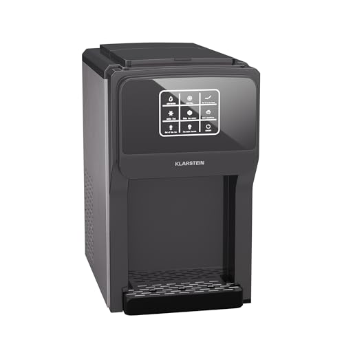 Klarstein ArcticBlend 3in1 Eiswürfelmaschine – 20 kg/24 h, Kugeleis & Crushed Ice, Wasserspender,...