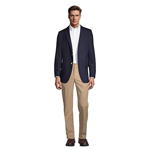 Lands' End School Uniform Men's Tailored Fit Hopsack Blazer4