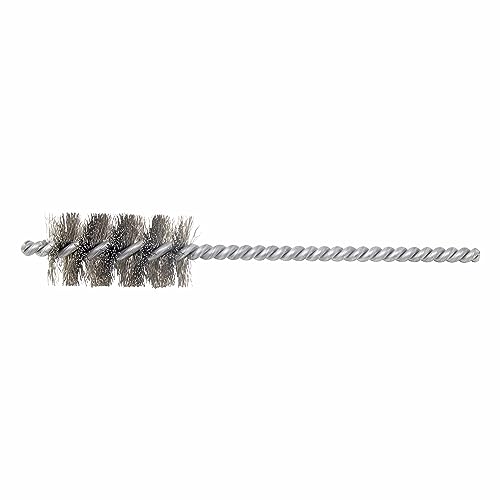 Image of Brush Research 83 Series Tube Brush-Cut For Power, 1.000 inch Brush Diameter, Hi-Temp Carbon Steel .008 inch Wire Fill, 2 inch Brush Length, 6 inch Overall Length, Made in USA (Pack of 6)