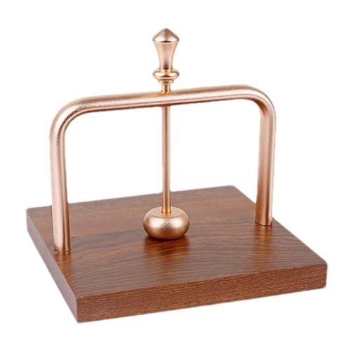 Servilletero de cóctel, dispensador de servilletas con base de madera pesada con brazo de metal, dispensador de papel de escritorio resistente, decoración vintage multifuncional para el hogar