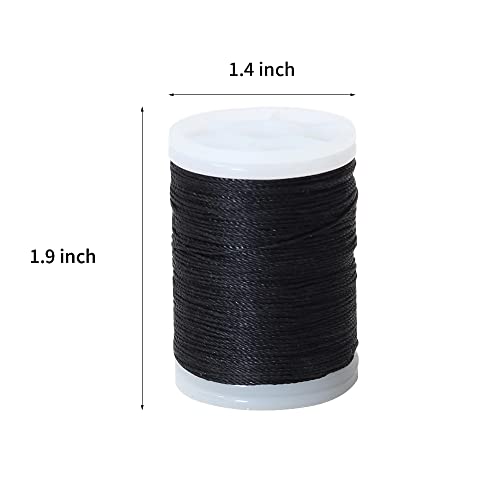 Sopoger Archery Bowstring Serving Thread Jig 131 Yard/120M Durable Nylon Bow Serving String Thread For Compound/Recurve Bow Tying Peep Sight Nock… (Black) #TOP1
