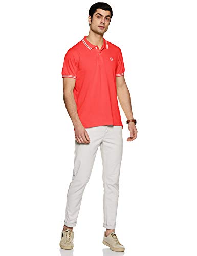 Max Men Solid Polo Slim Fit T-shirt(Red_XL) - Image 4 thumbnail