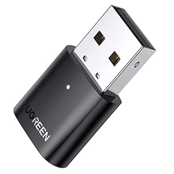 UGREEN Adaptador USB Bluetooth para PC, receptor dongle Bluetooth 5.0 [Windows 11/10/8.1 sem driver], compatível com desktop, laptop, mouse/teclado Bluetooth, fones de ouvido Bluetooth, alto-