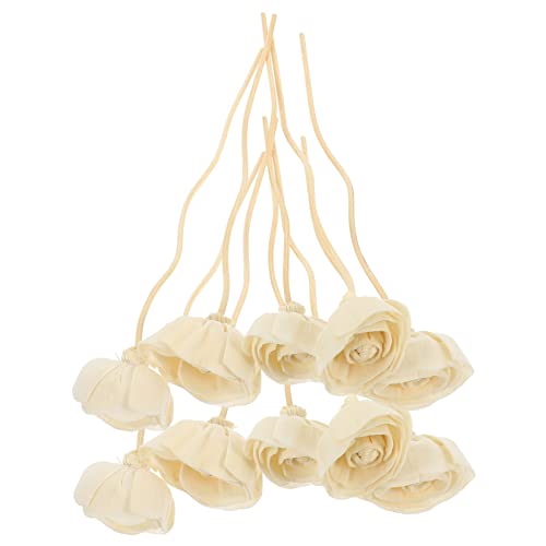 HOMOCONO 10pcs Flower Diffuser Sticks for Artificial Volatile Wands for Home Decor Office Fragrance for Scented Oil Dried Flowers Room Ambiance