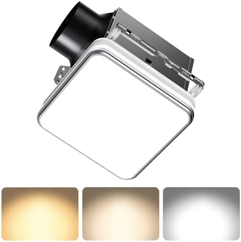 KOHLER Atmo Bathroom Exhaust Fan With Light, Ceiling Vent for Bathroom ...