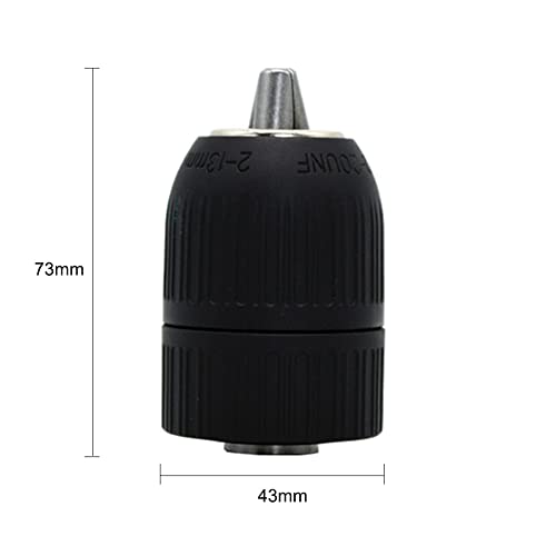 Yxq 2.0-13Mm Tapered Keyless Drill Chuck 1/2"-20 Unf Mount Hammer Conversion Quick Change Electric Drill Electric Accessories Tool #TOP2