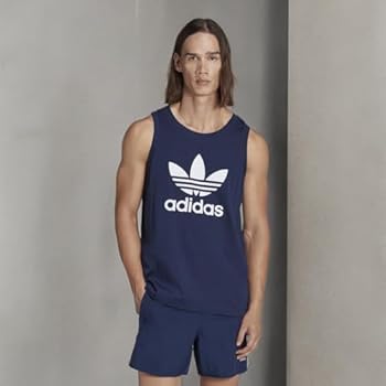 adidas Originals Men's Adicolor Trefoil Tank Top, Night