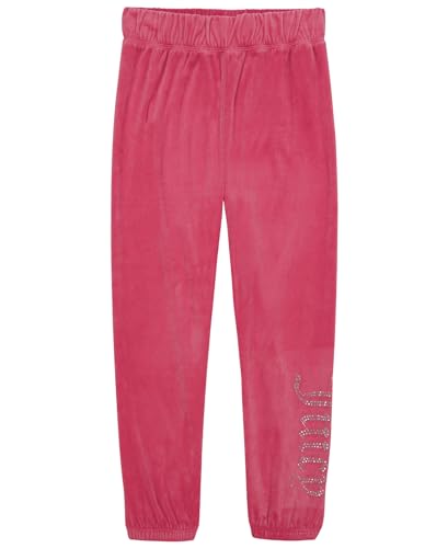 Image of Juicy Couture Girls' Pull-On Plush Velour Jogger, Ribbed Waist & Cuffs