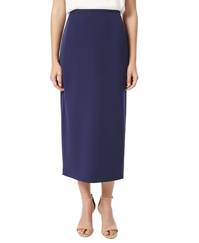 Kasper Women's Stretch Crepe Long-Length Column Skirt