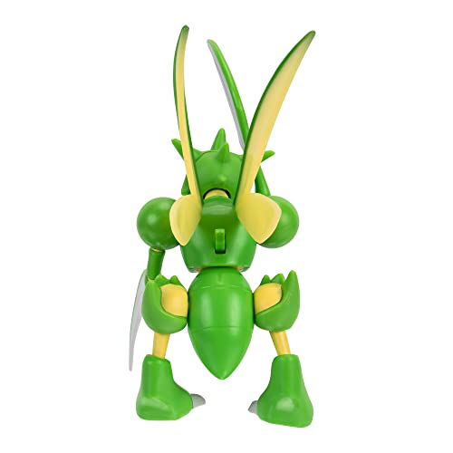 Pokemon Pokémon Pkw0167 Feature 4.5-Inch Scyther Battle Figure With Chop Attack Arms, Multi #TOP4