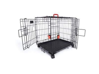 The Voyager Double Door Dog Crate 6 M-Pets Voyager Wire Crate with 2 Doors and Wheels - ...