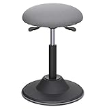 VOLL GEPOLSTERT: Gepolstert mit 6,6 cm starkem Schaumstoff mit hoher Dichte und Elastizität, der große Sitz (Ø 38 cm) ist extra bequem und verformt sich auch nach längerem Gebrauch nicht