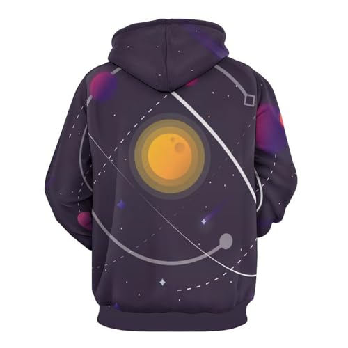 Sweatshirt Espace pull unisexe à capuche et manche longue taille S cosy