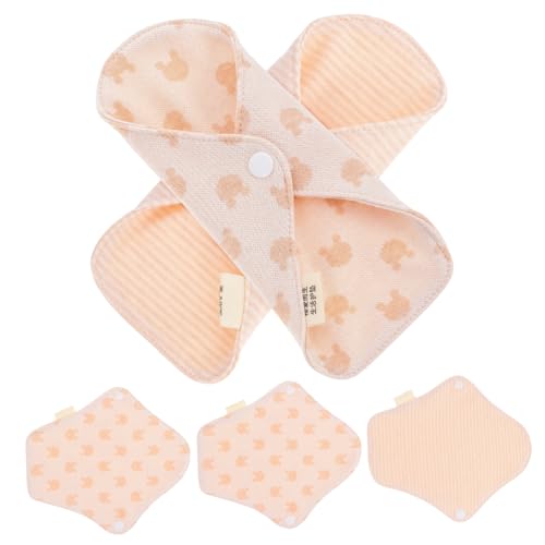 Healvian 5pcs Reusable Sanitary Towel Pads Women's Menstrual Pad Breathable Material Gentle Comfortable Random Style