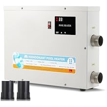 Mxmoonant SPA Heater, 18KW 220V Swimming Pool Heaters Hot Tub Water Thermostat with Touchscreeen for Above Ground Inground Pool, Spa, Bathtub