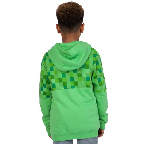 Minecraft Hoodie | Creeper Boys’ Hoodies | Zip Up Gaming Hoody for Kids | Children’s Gamer Clothes