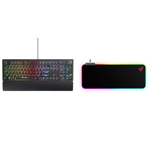 Image of Redgear Shadow Blade Mechanical Keyboard with Drive Customization, Spectrum LED Lights, Media Contro