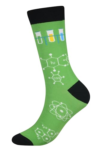 Cansok EUR 42-46 Lot de 4 paires de chaussettes fantaisie pour Homme Motif Science Chimie physique Mathématiques – vue 5