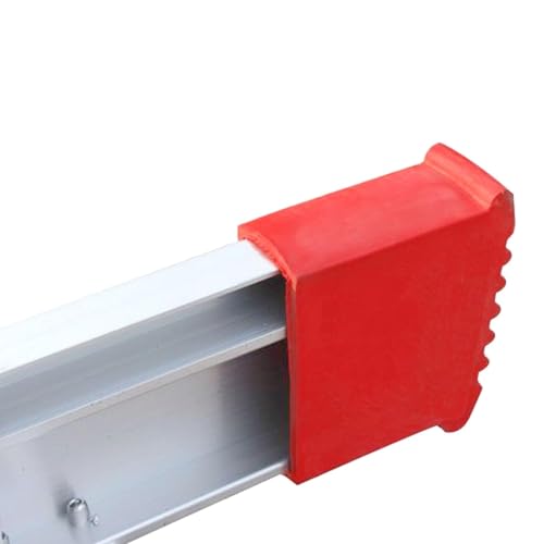 4 x Leiterfüße, Ersatzfüße für Leitern, Gummifüße für Leiter, Schutzkappen für Leitern, Gummistopper für Leiter, Gasfeste Haltung, für Leitern(Rot)