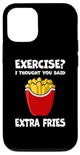 �G�N�T�T�C�Y ? I Thought You Said Extra Fries �t�@�[�X�g�t�[�h���D�� �X�}�z�P�[�X iPhone 12/12 Pro �p